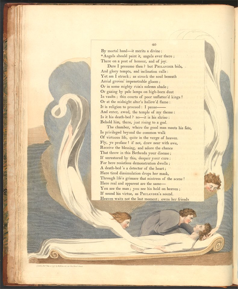 William Blake - Young's Night Thoughts, Page 40, Angels should paint it, angels ever there - Google Art Project