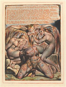 William Blake - Jerusalem, Plate 25, And there was heard.... - Google Art Project