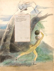 William Blake - The Poems of Thomas Gray, Design 21, Ode on a Distant Prospect of Eton College. - Google Art Project
