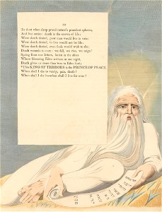 William Blake - Young's Night Thoughts, Page 63, This King of Terrors Is the Prince of Peace - Google Art Project