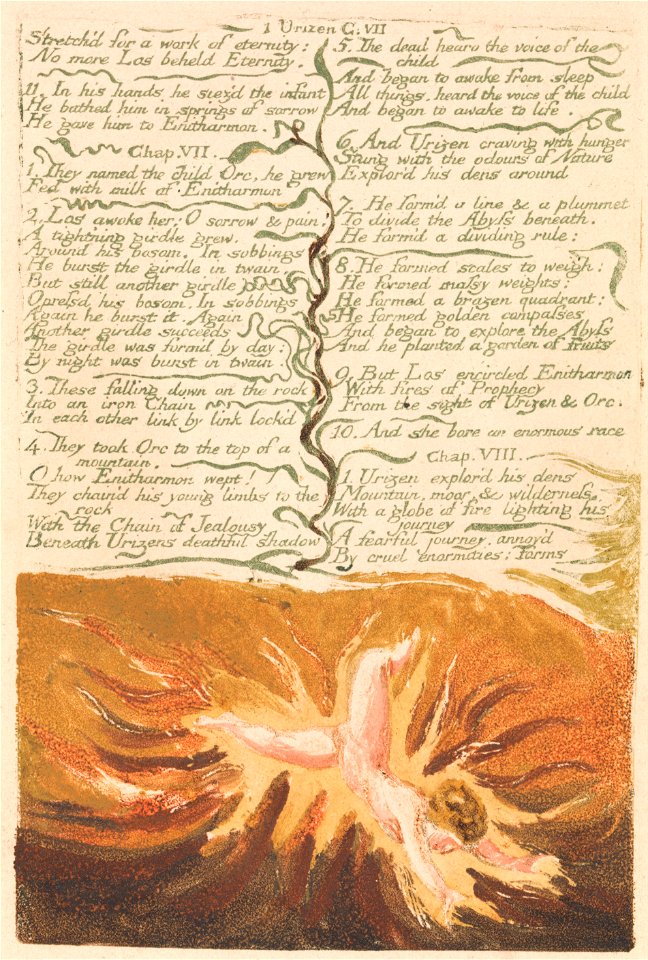 William Blake - The First Book of Urizen, Plate 19, Stretch'd for a work of eternity . . . . (Bentley 20) - Google Art Project