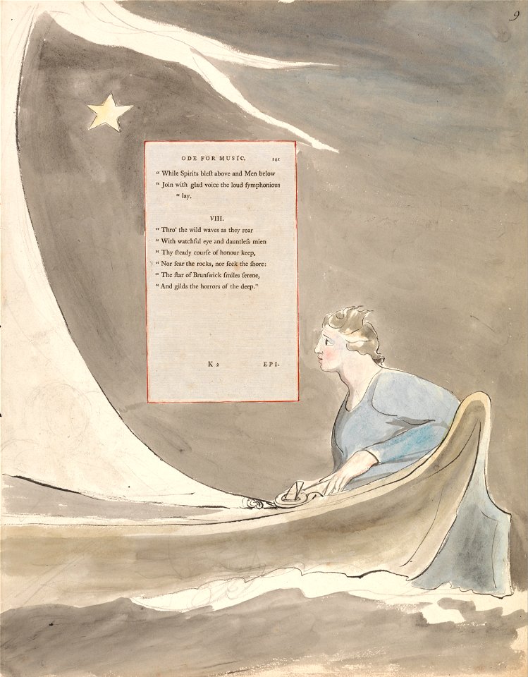 William Blake - The Poems of Thomas Gray, Design 101, Ode for Music. - Google Art Project