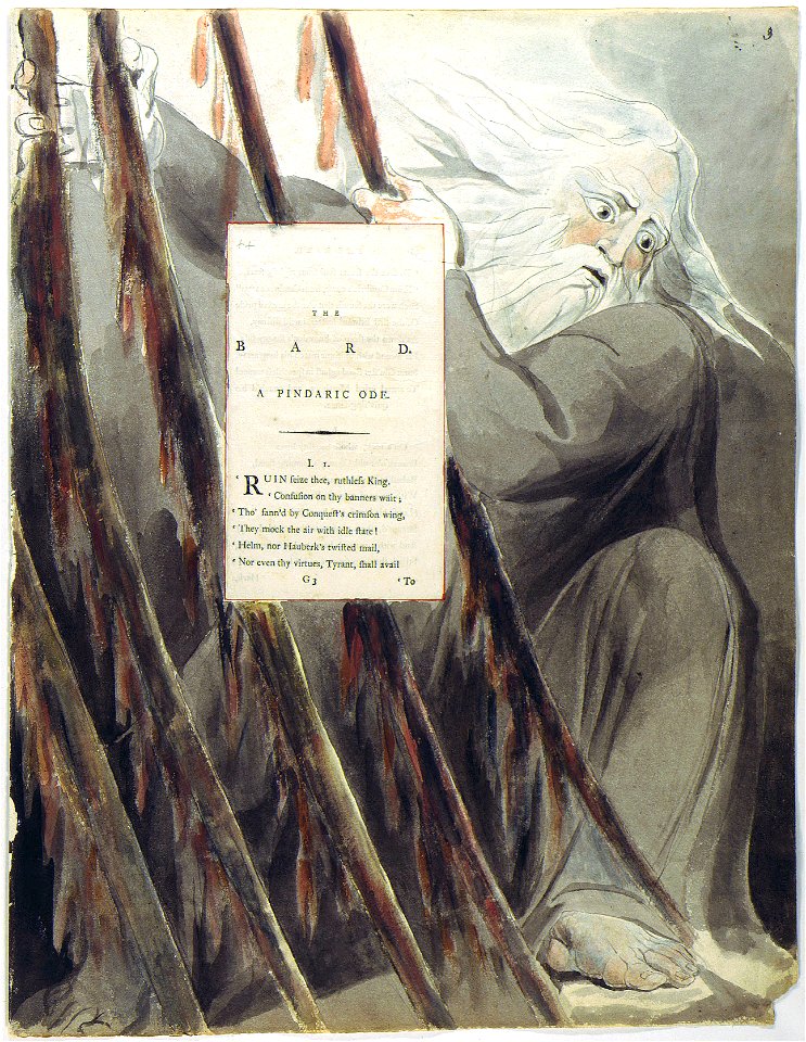 William Blake - The Poems of Thomas Gray, Design 55 The Bard 03