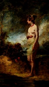 William Etty (1787-1849) (attributed to) - Female Nude Standing in the Open - 593144 - National Trust