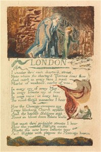 William Blake - Songs of Innocence and of Experience, Plate 39, London (Bentley 46) - Google Art Project