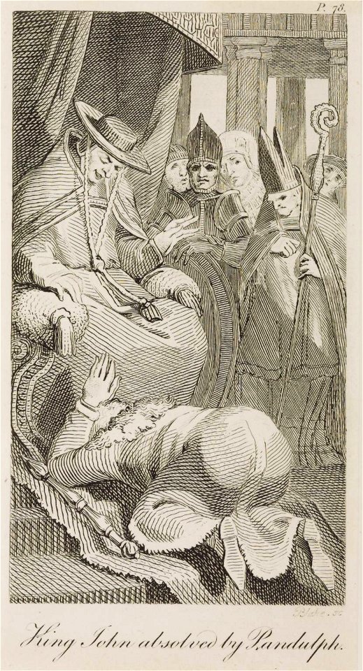 William Blake after Henry Fuseli King John Absolved by Pandulph 1797 Tate Gallery