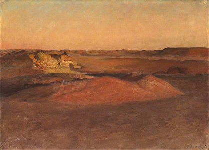 William Blake Richmond (1842-1921) - The Libyan Desert, Sunset - N05179 - National Gallery. Free illustration for personal and commercial use.
