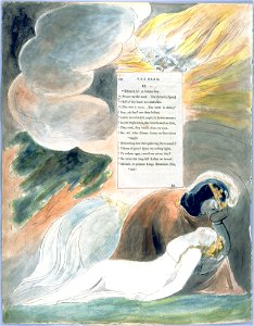 William Blake - The Poems of Thomas Gray, Design 62 The Bard 10