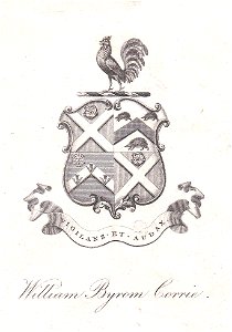 William Byrom Corrie bookplate