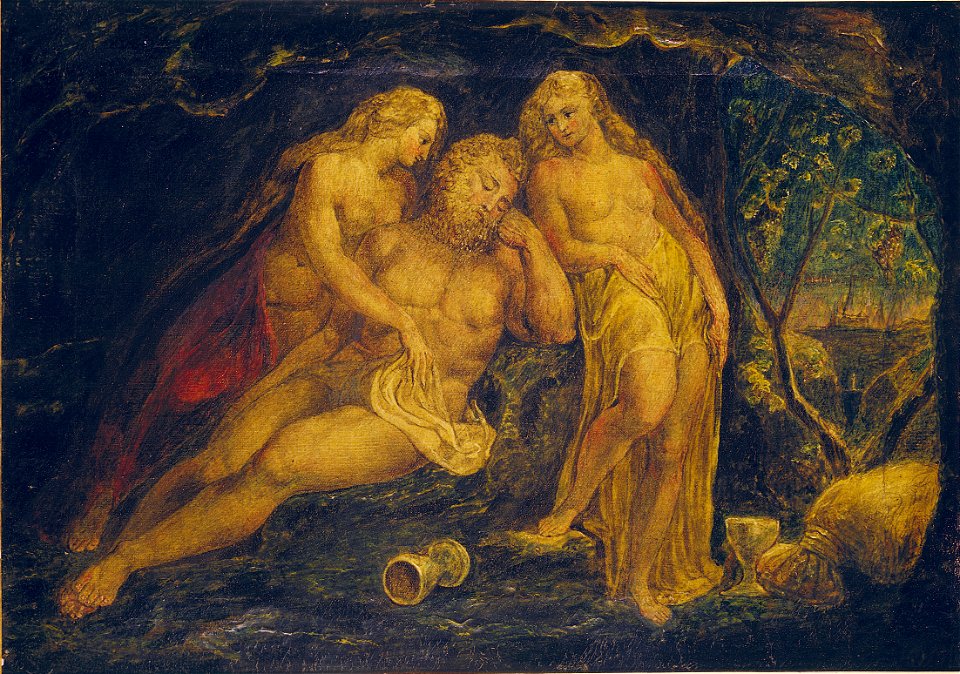 William Blake Lot and His Daughters Butlin 381