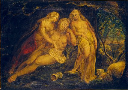 William Blake Lot and His Daughters Butlin 381