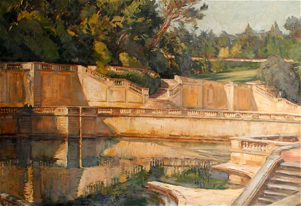 William Bruce Ellis Ranken The Roman Gardens at Nîmes