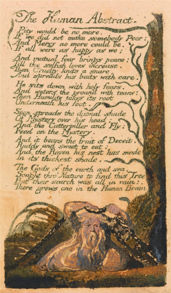 William Blake - Songs of Innocence and of Experience, Plate 46, The Human Abstract (Bentley 47) - Google Art Project