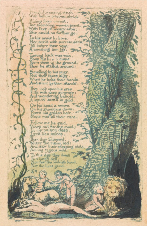 William Blake - Songs of Innocence and of Experience, Plate 22, The Little Girl Found (Bentley 36) - Google Art Project