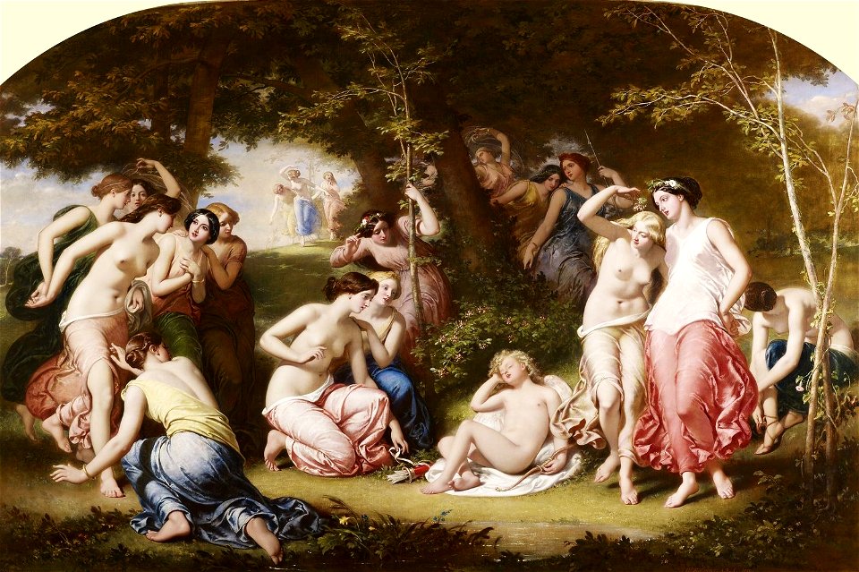 William Edward Frost (1810-77) - The Disarming of Cupid - RCIN 407163 - Royal Collection