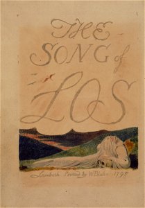 William Blake - The Song of Los - Plate 2 - Original LoC Scan
