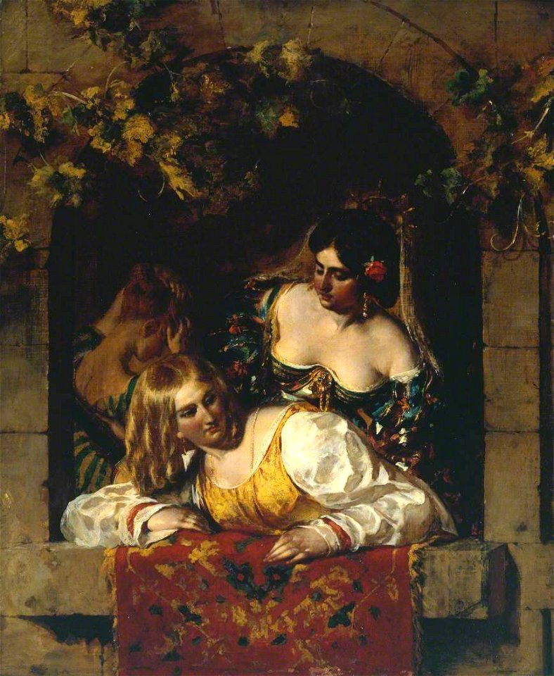 William Etty (1787-1849) - Window in Venice, during a Festa - N00364 - National Gallery