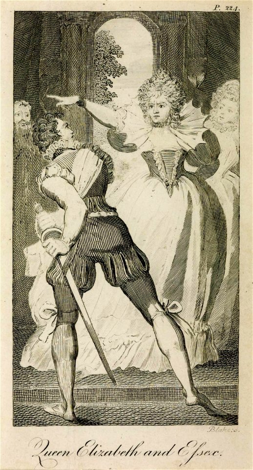 William Blake after Henry Fuseli Queen Elizabeth and Essex 1797 Tate Gallery