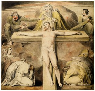 William Blake Christ Nailed to the Cross