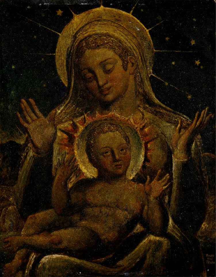 William Blake - Virgin and Child - Google Art Project
