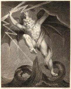 William Blake after Fuseli Drawing - Tornado