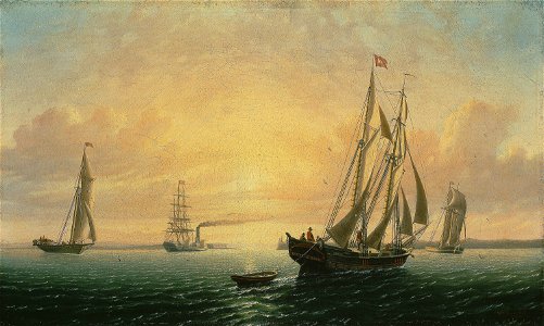 William Bradford - The Schooner Jane of Bath, Maine - 1960.826 - Art Institute of Chicago