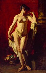 William Etty (1787-1849) - Standing Female Nude - N05305 - National Gallery. Free illustration for personal and commercial use.