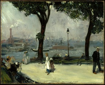William Glackens - East River Park - Google Art Project. Free illustration for personal and commercial use.