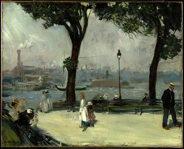 William Glackens - East River Park - Google Art Project