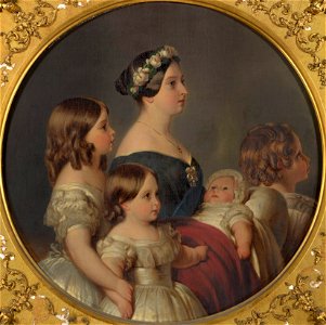 William Corden the Younger (1819-1900) - Queen Victoria (1819-1901) with her four eldest children - RCIN 402493 - Royal Collection