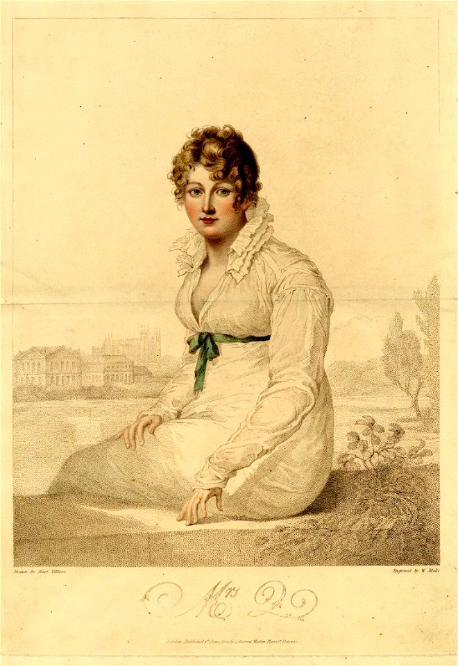 William Blake Mrs Q 1820 engraving after Francois Huet Villiers The British Museum
