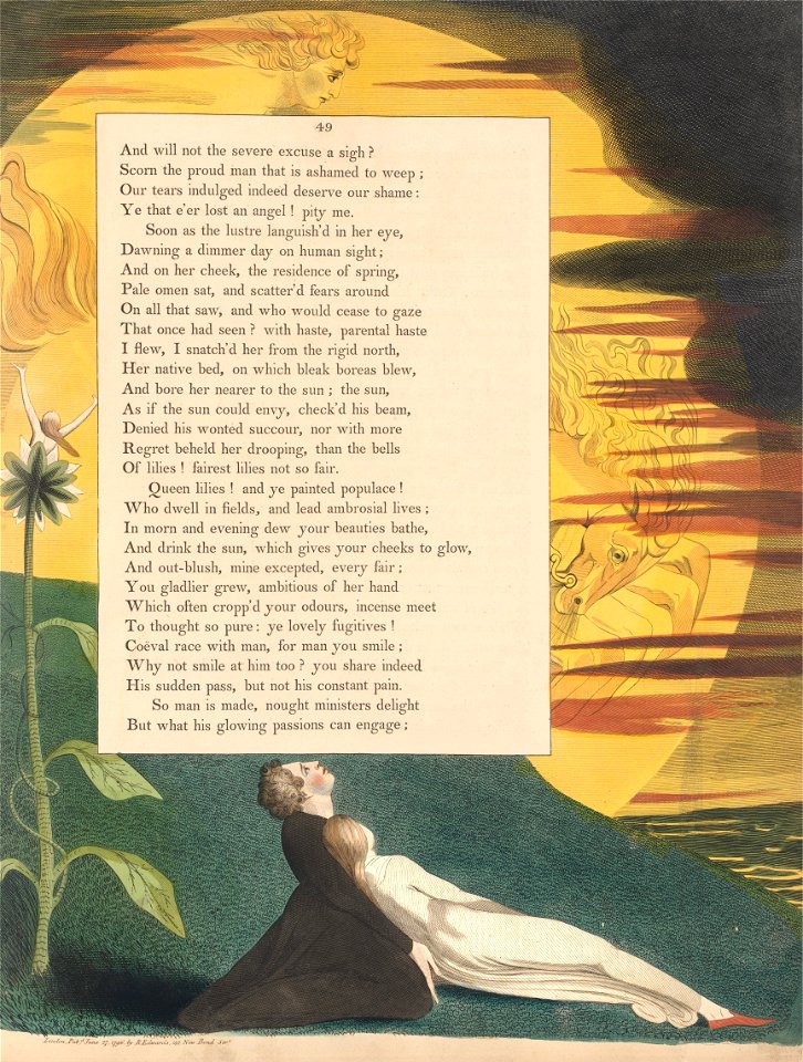 William Blake - Young's Night Thoughts, Page 49, As If the Sun Could Envy, Check'd His Beam - Google Art Project