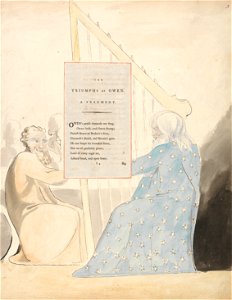 William Blake - The Poems of Thomas Gray, Design 89, The Triumphs of Owen. - Google Art Project