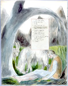 William Blake - The Poems of Thomas Gray, Design 66 The Bard 14
