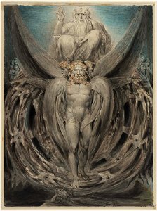 William Blake Ezekiel's Vision ca 1803-5 Boston Museum