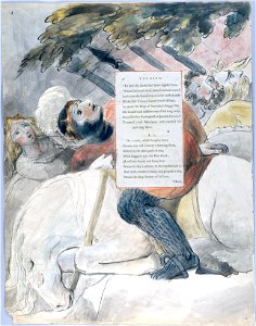 William Blake - The Poems of Thomas Gray, Design 56 The Bard 04