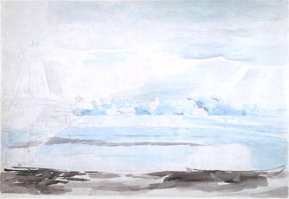 William Blake Landscape near Felpham circa 1800 Tate