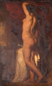 William Etty (1787-1849) - A Standing Female Nude - 830842 - National Trust. Free illustration for personal and commercial use.