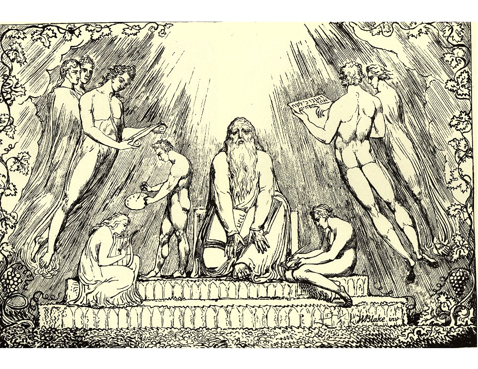 William Blake Enoch Lithograph 1807