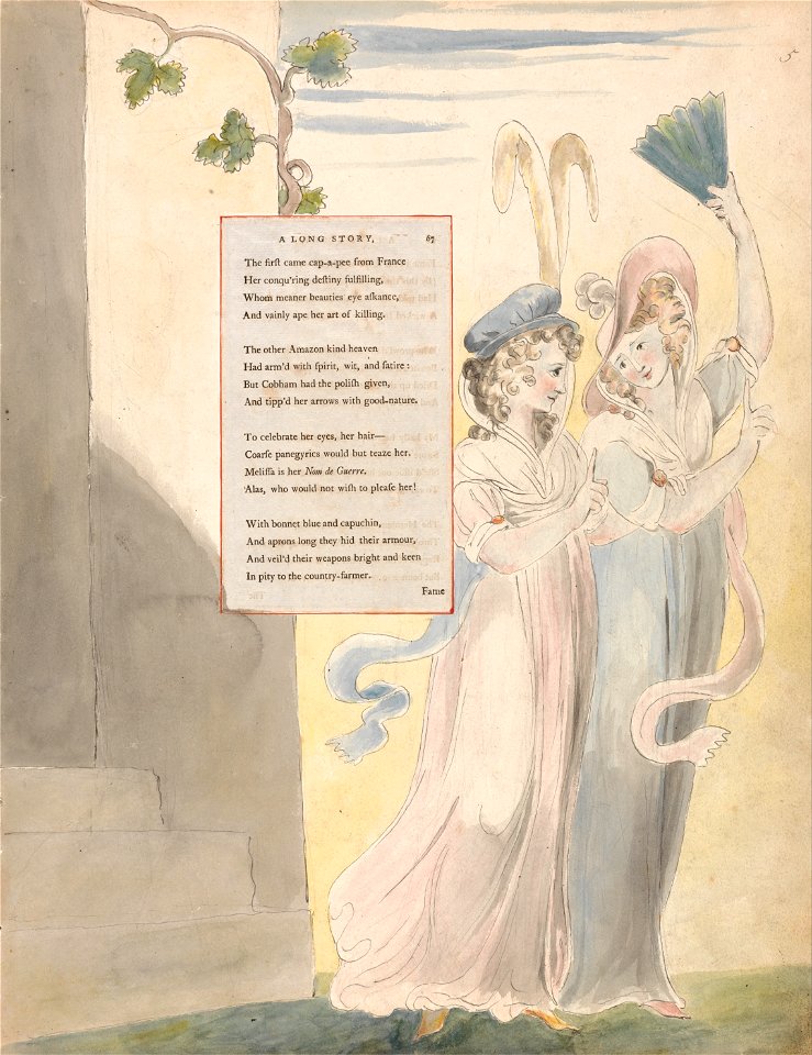 William Blake - The Poems of Thomas Gray, Design 27, A Long Story. - Google Art Project