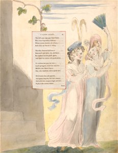 William Blake - The Poems of Thomas Gray, Design 27, A Long Story. - Google Art Project