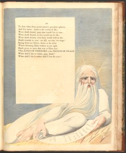William Blake - Young's Night Thoughts, Page 63, This King of Terrors is the Prince of Peace - Google Art Project