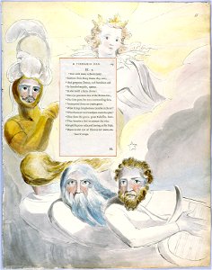William Blake - The Poems of Thomas Gray, Design 63 The Bard 11