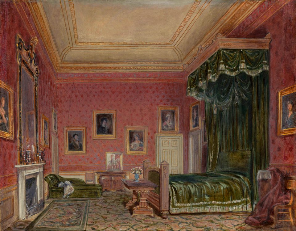 William Corden the Younger (1819-1900) - The Queen's Bedroom, Windsor Castle - RCIN 402498 - Royal Collection
