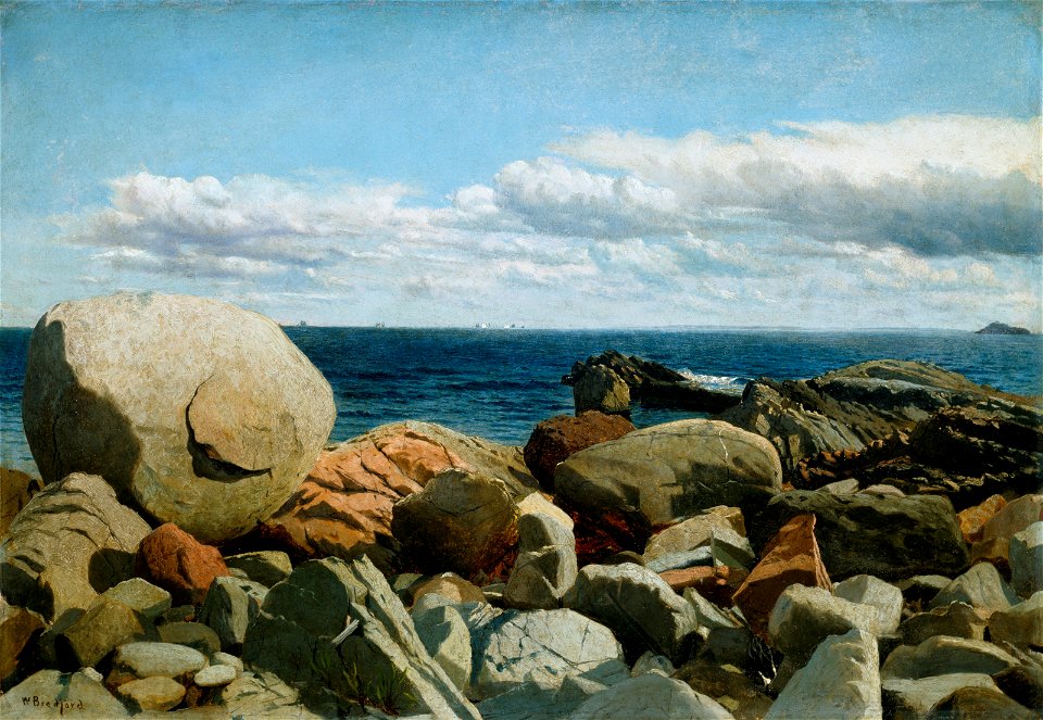 William Bradford - Coastal Rocks, Nahant, A Sketch - 2005.1209 - Museum of Fine Arts