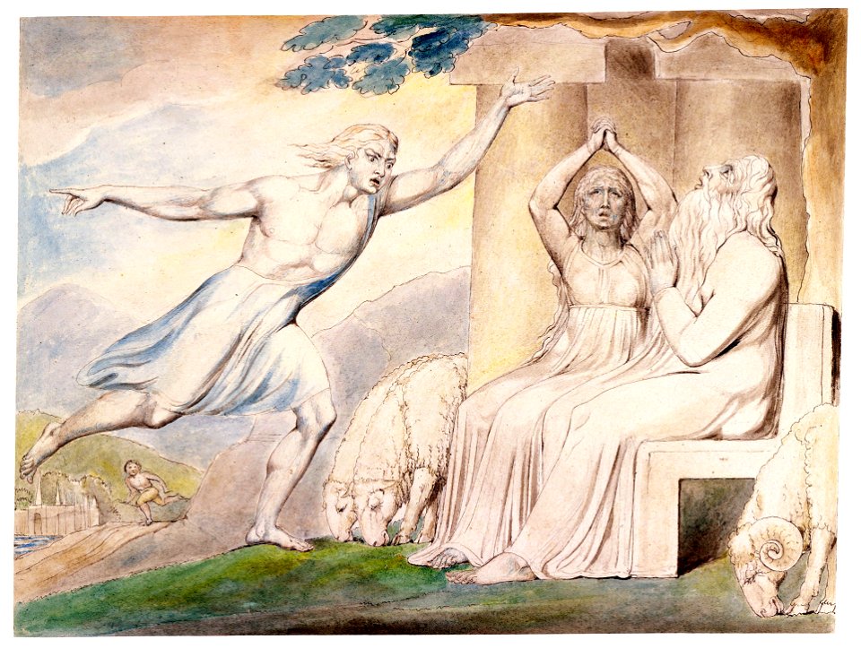 William Blake - The Messengers Tell Job of His Misfortunes