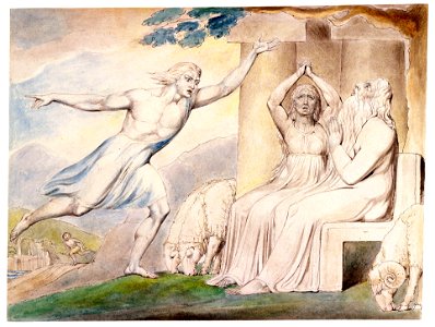 William Blake - The Messengers Tell Job of His Misfortunes