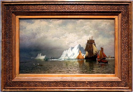 William bradford, baleniera e pescherecci vicino la costa del labrador, 1880 ca