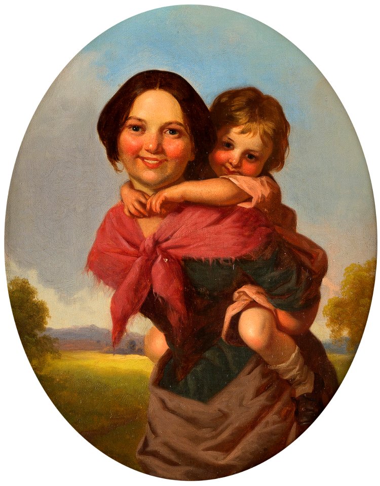 William Gillard Irish Girl and Child 1855