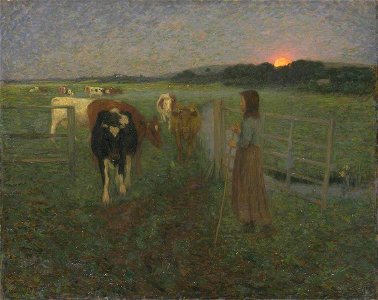 William Edward Stott (1859-1918) - Changing Pastures - N03670 - National Gallery